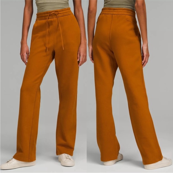 lululemon athletica Pants - Lululemon Loungeful Straight Leg Pant Sweatpants size 10 butternut brown